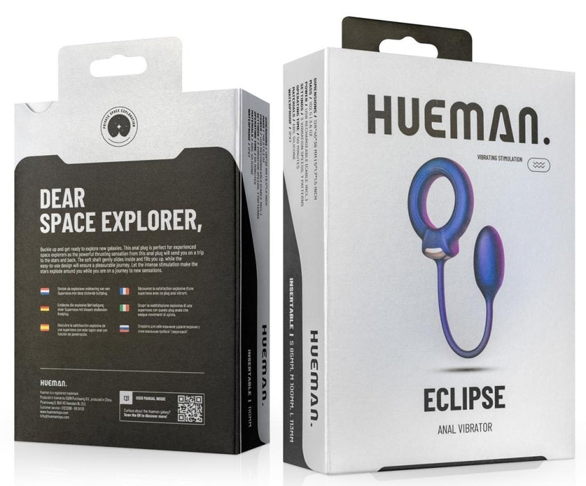 Cockring Plug vibrant Eclipse Hueman 6.5 x 3cm - Diamètre 45mm