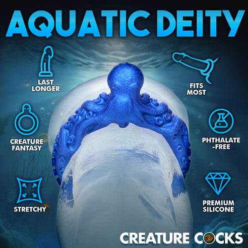 Cockring Poseidon's Octo-ring Bleu