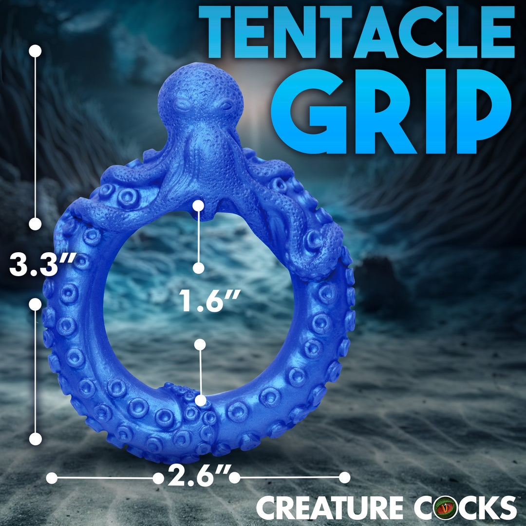 Cockring Poseidon's Octo-ring Bleu