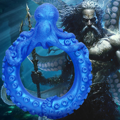 Cockring Poseidon's Octo-ring Bleu