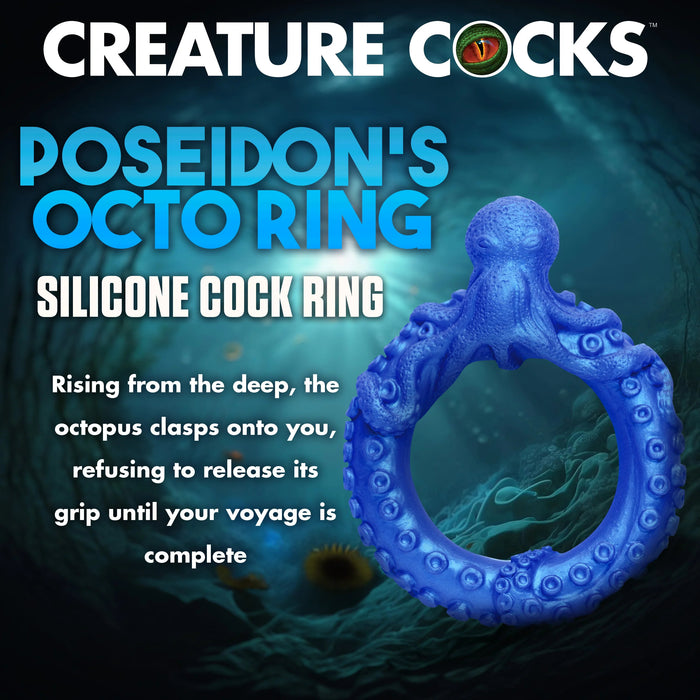 Cockring Poseidon's Octo-ring Bleu
