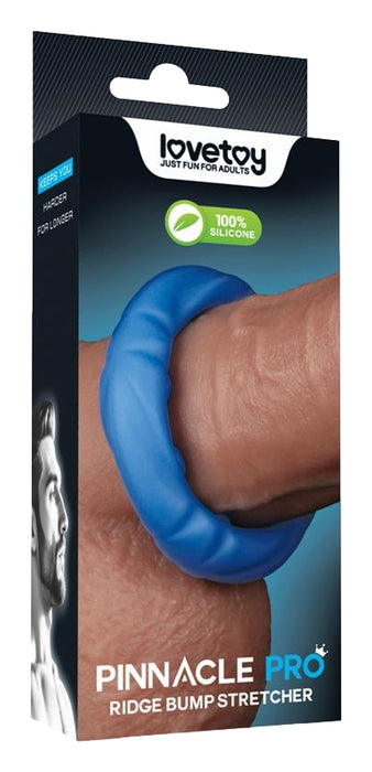 Cockring Ridge Bump Stretcher 25 mm Bleu