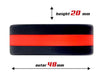 Cockring silicone Beast Rings 36mm Noir-Rouge