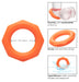 Cockring Silicone Sexagon Alpha 37mm Orange