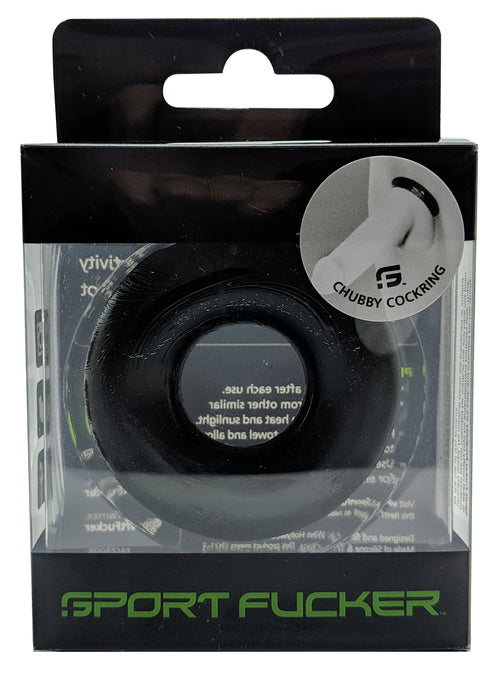 Cockring souple Chubby 20 mm Noir