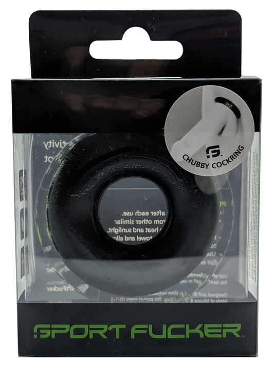 Cockring souple Chubby 20 mm Noir