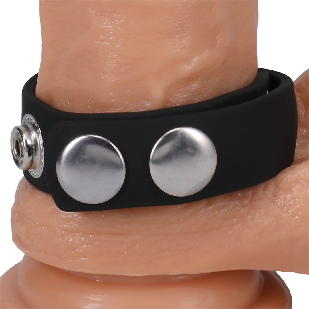 Cockring The 5 Snaps Noir