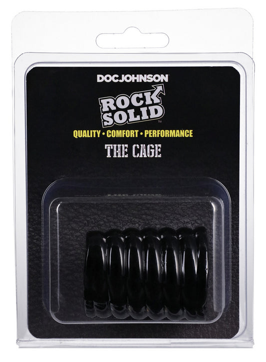 Cockring The Cage 25 mm - Longueur 5 cm Noir