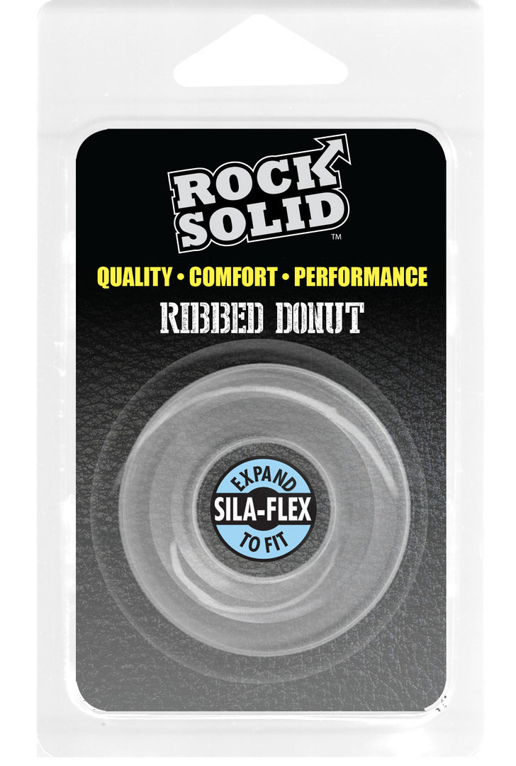 Cockring The Ribbed Donut 28 mm Transparent