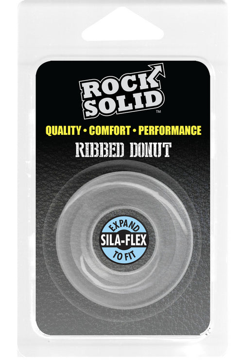 Cockring The Ribbed Donut 28 mm Transparent