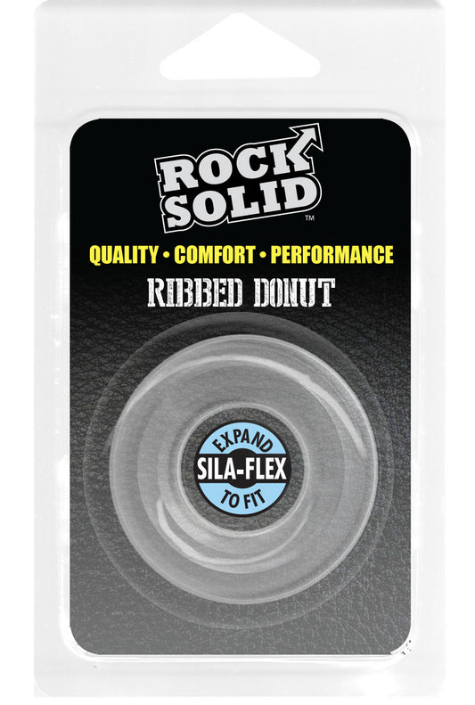 Cockring The Ribbed Donut 28 mm Transparent