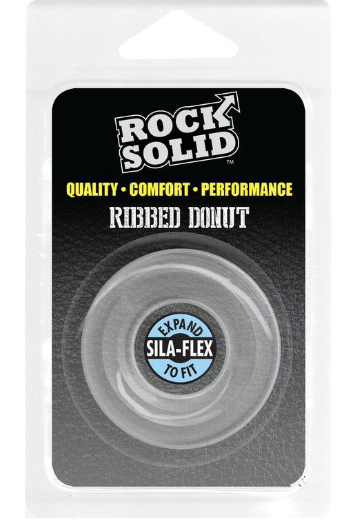 Cockring The Ribbed Donut 28 mm Transparent