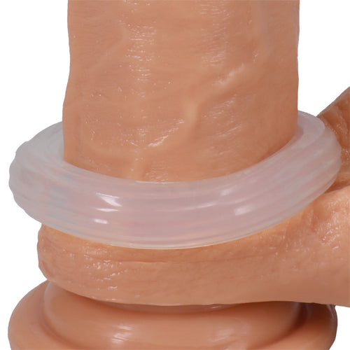 Cockring The Ribbed Donut 28 mm Transparent