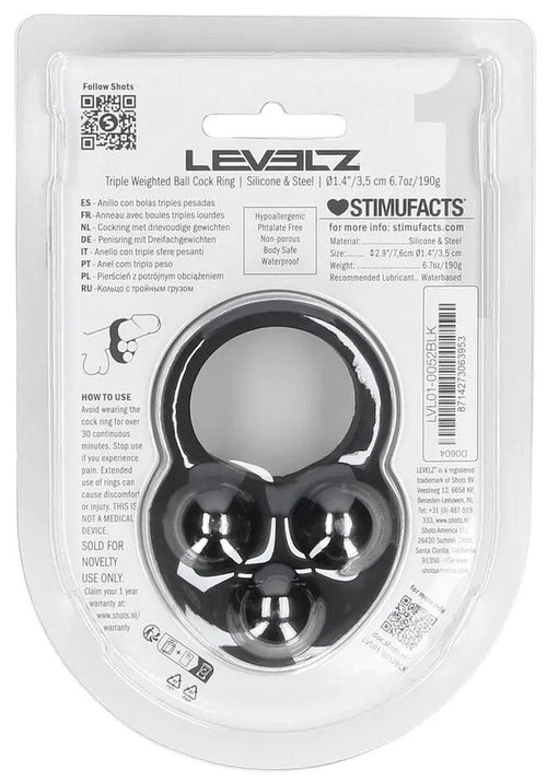 Cockring Tri Weight 35 mm - Poids 190g