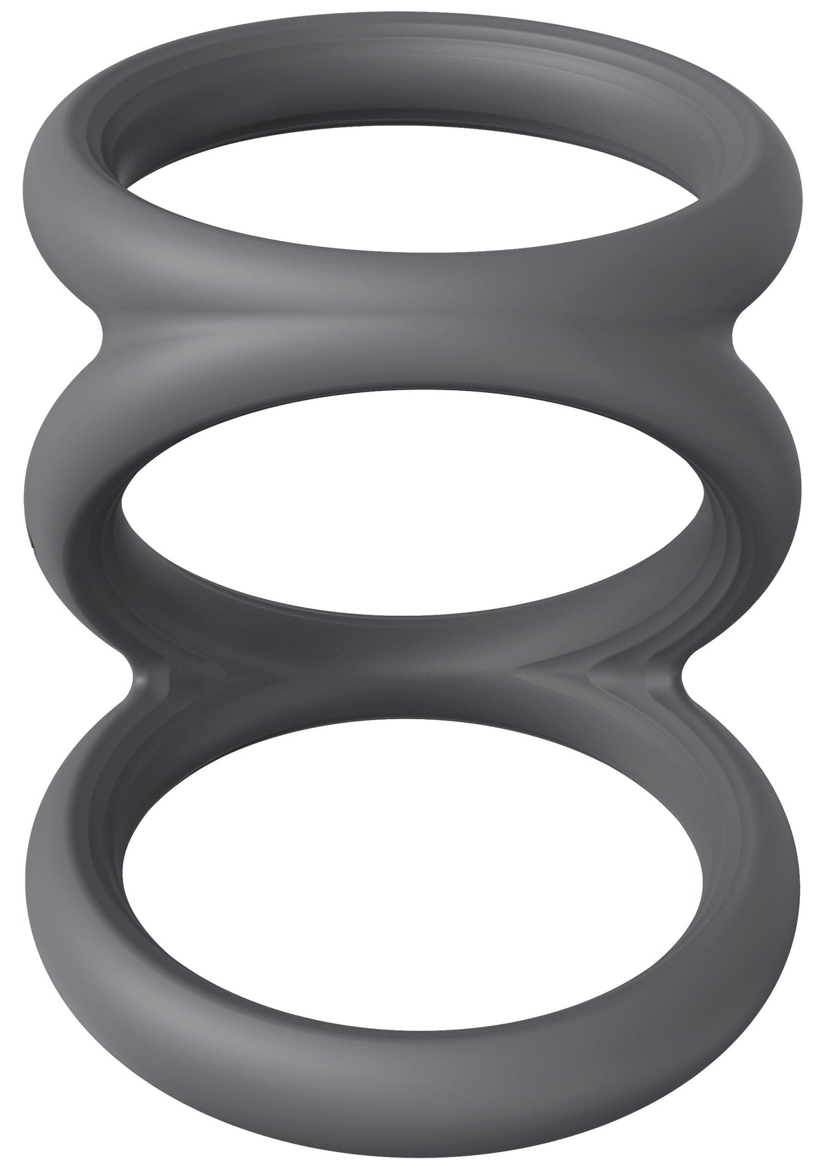 Cockring Triplicock Gris M 45mm