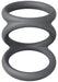 Cockring Triplicock Gris M 45mm