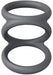 Cockring Triplicock Gris S 40mm