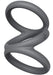Cockring Triplicock Gris S 40mm