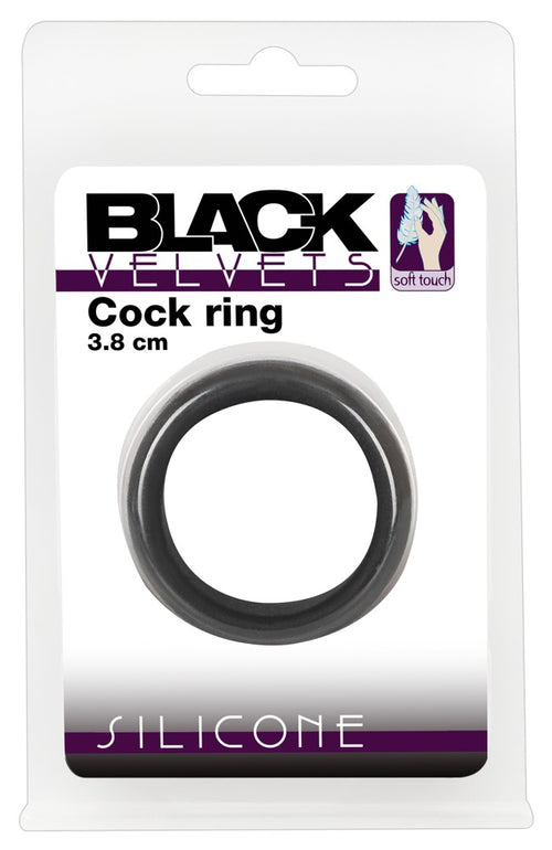 Cockring Velvet Ring L Noir 38mm