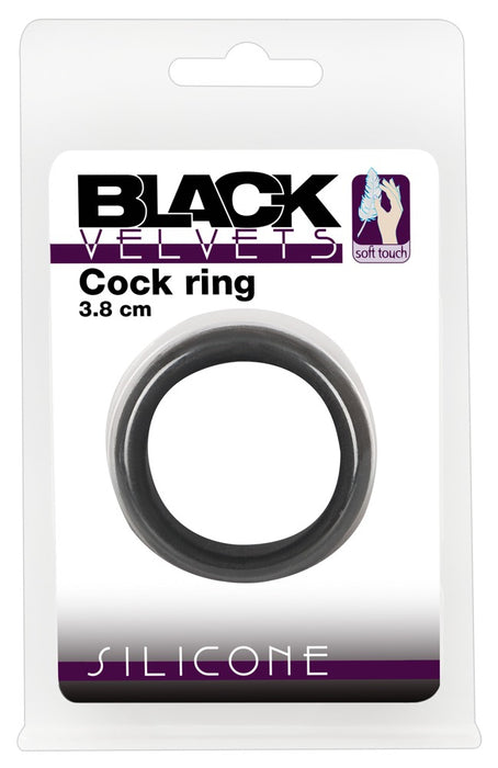 Cockring Velvet Ring L Noir 38mm