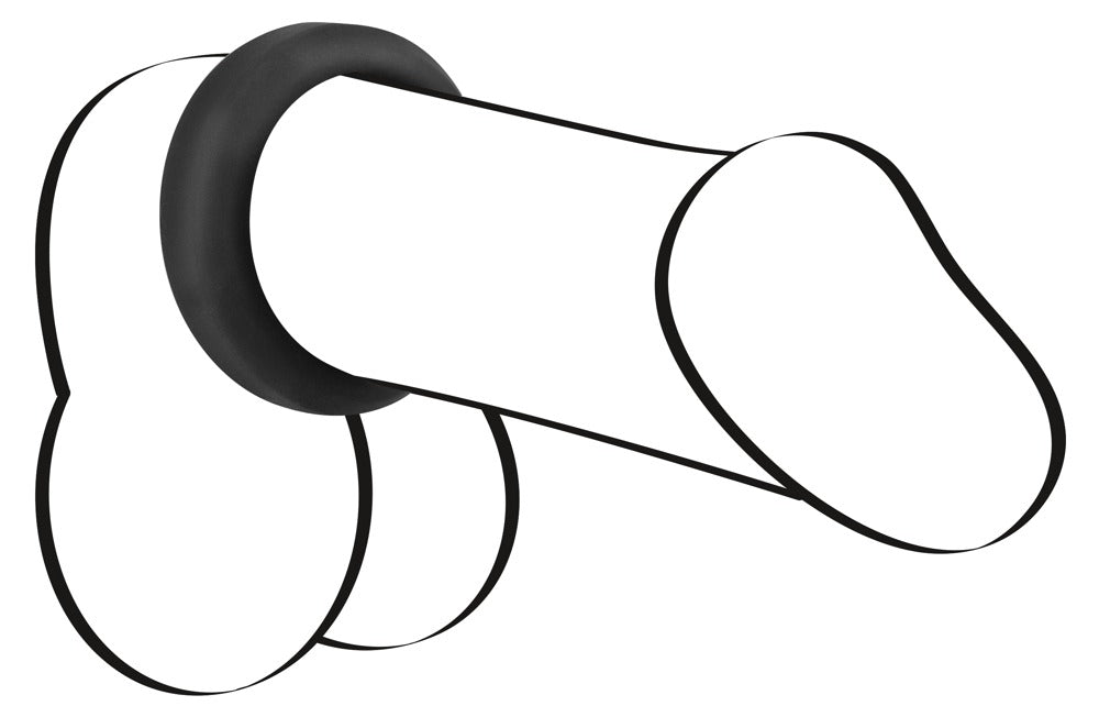 Cockring Velvet Ring L Noir 38mm