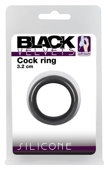 Cockring Velvet Ring M Noir 32mm