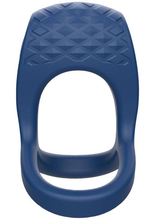 Cockring vibrant Brutal 45 mm Bleu