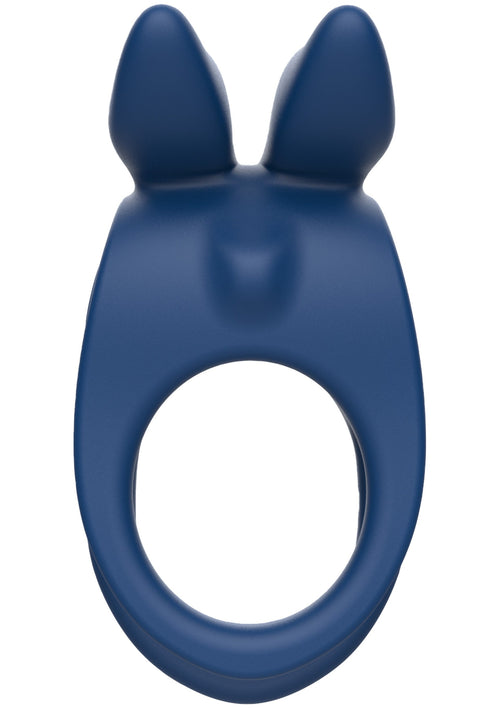 Cockring vibrant Fierce Rabbit 30mm Bleu