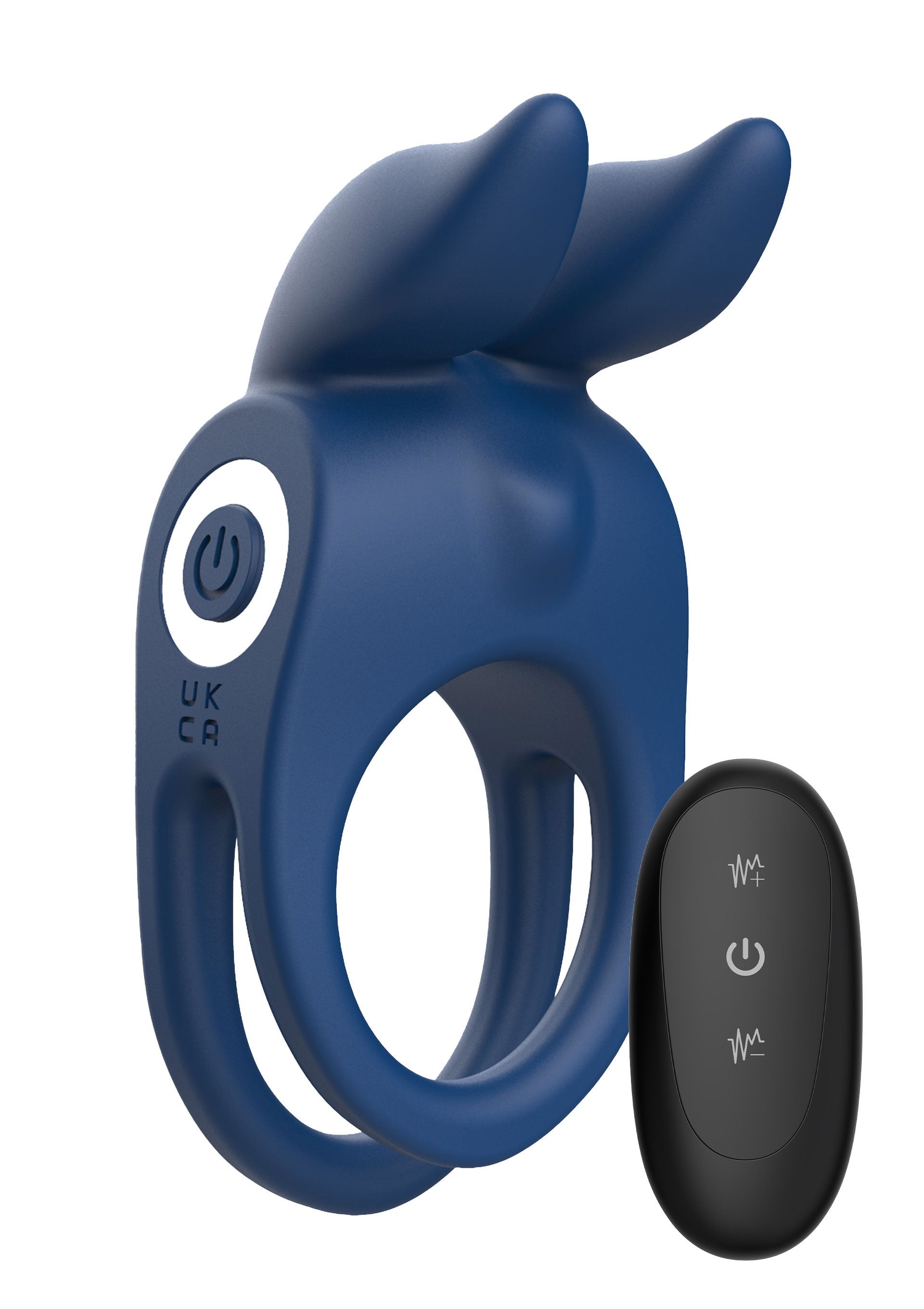 Cockring vibrant Fierce Rabbit 30mm Bleu