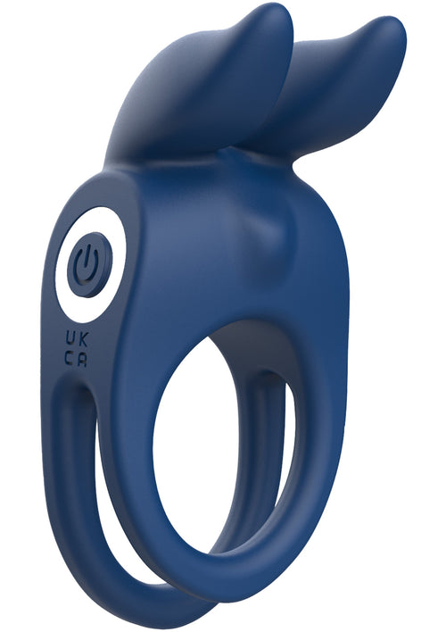 Cockring vibrant Fierce Rabbit 30mm Bleu