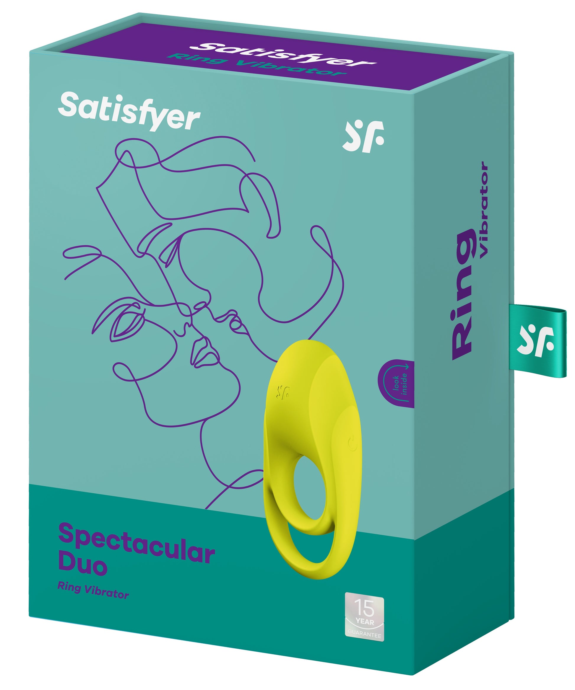 Cockring vibrant Satisfyer Spectacular Duo Jaune