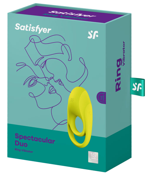 Cockring vibrant Satisfyer Spectacular Duo Jaune