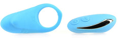 Cockring vibrant Shark 29mm Bleu