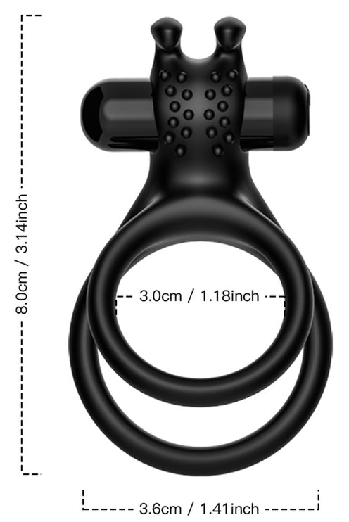 Cockring vibrant Traveler Double Anneau 30-37mm