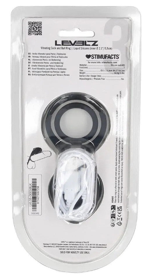 Cockring Wing Vibe 45 mm Noir