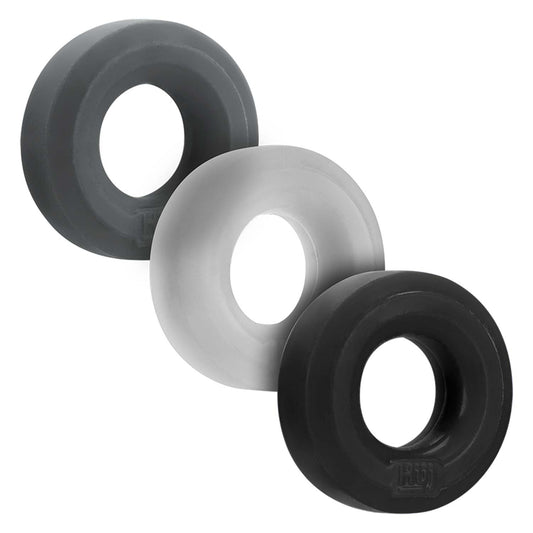 Cockrings Silicone Huj x3 25 mm Dark