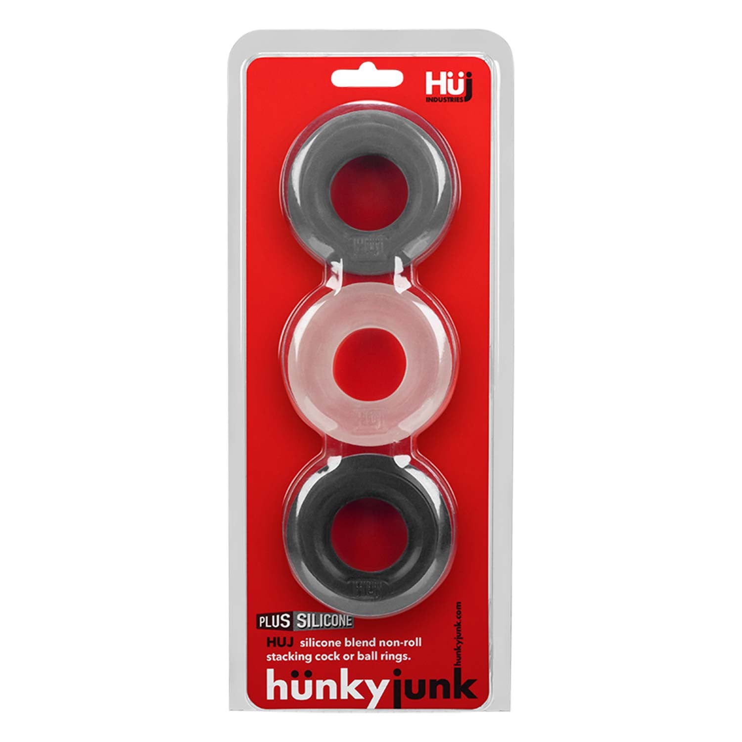 Cockrings Silicone Huj x3 25 mm Dark