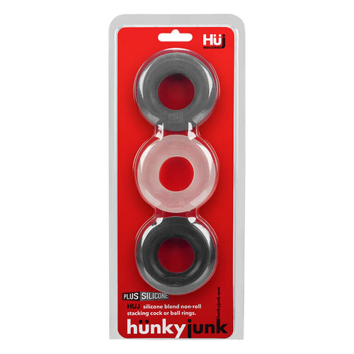 Cockrings Silicone Huj x3 25 mm Dark