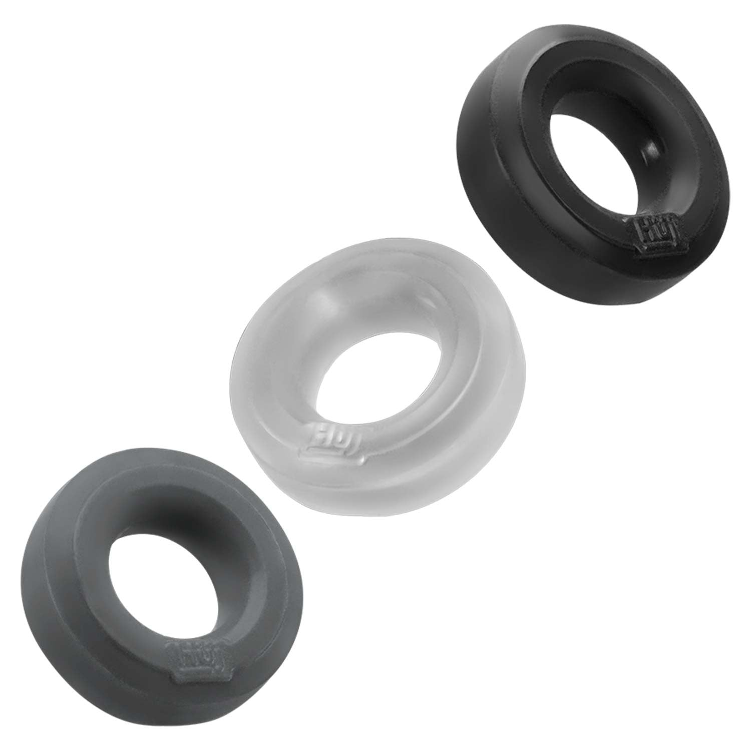 Cockrings Silicone Huj x3 25 mm Dark