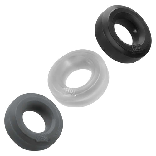Cockrings Silicone Huj x3 25 mm Dark