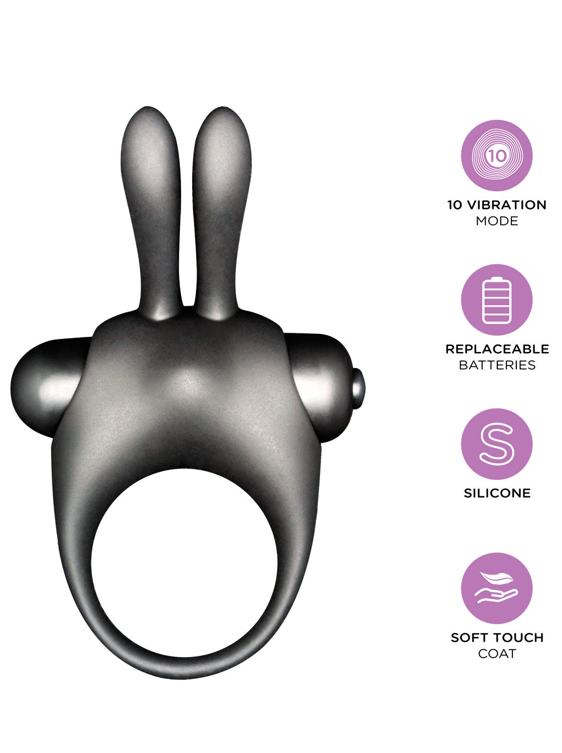 Coffret Cockring rabbit Gel stimulant clitoris Orgasmic bunny
