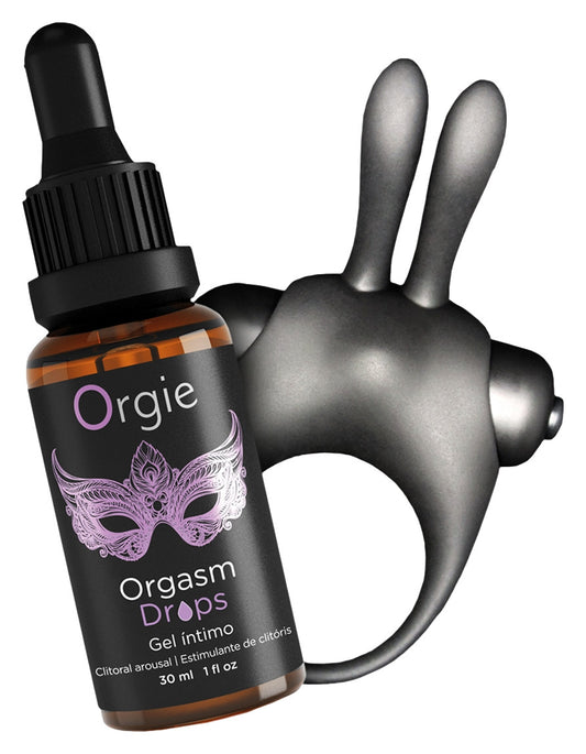 Coffret Cockring rabbit Gel stimulant clitoris Orgasmic bunny