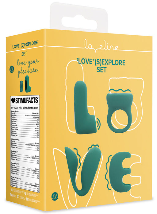 Coffret Sextoys de couple LOVE SEXPLORE 4 Accessoires