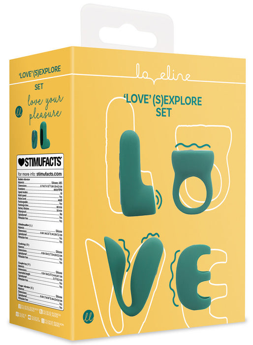 Coffret Sextoys de couple LOVE SEXPLORE 4 Accessoires