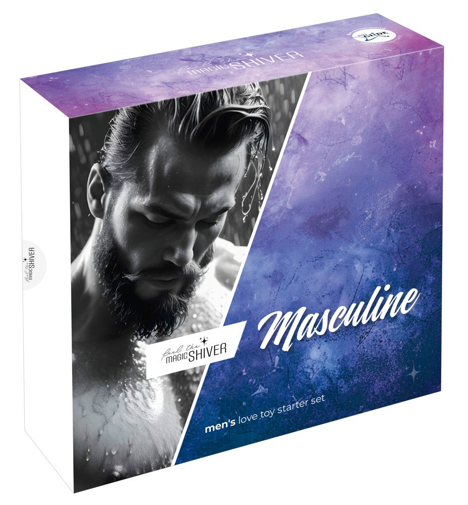 Coffret Sextoys Masculine 4 Accessoires Noirs