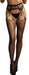Collant effet déchiqueté Wild Godess - Noir