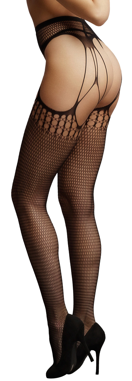Collant effet déchiqueté Wild Godess - Noir