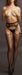 Collant effet déchiqueté Wild Godess - Noir
