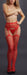 Collant effet porte-jarretelles avec strass Lana - Rouge
