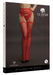 Collant effet porte-jarretelles avec strass Lana - Rouge